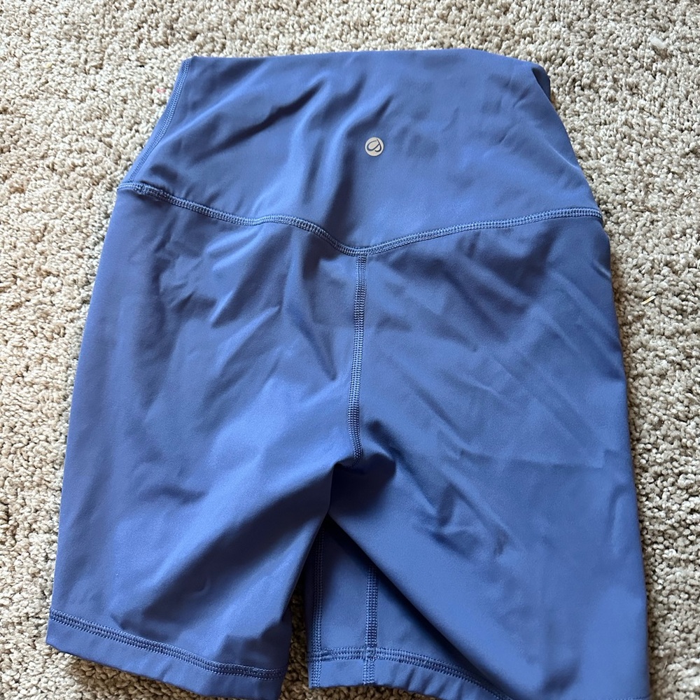 Blue Performance Bike Shorts with Athletic Fit